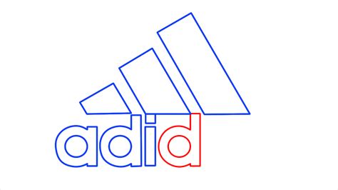 adidas teken tekenen|how to draw adidas logo.